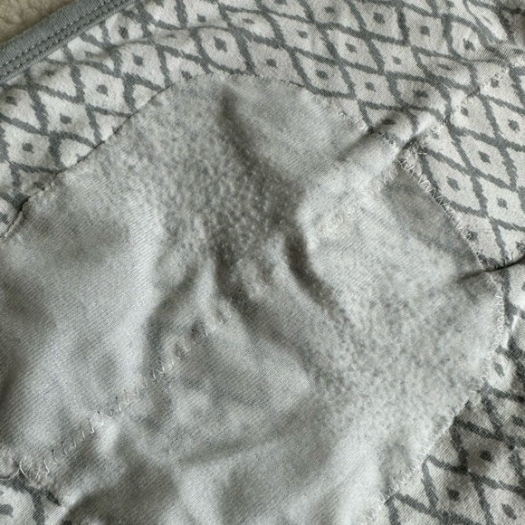 Swaddle Me Swaddle, gray & white, zip bottom - Picture 13 of 14